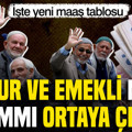 İktidarın memur ve emekli maaş zammı ortaya çıktı: Yeni maaş tablosu…