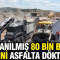 Kullanılmış 80 bin bebek bezini asfalta döktüler