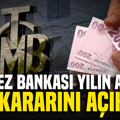 Merkez Bankası yılın altıncı faiz kararını açıkladı