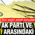 Son seçim anketi sonuçları: İşte AK Parti ve YENİ Parti arasındaki fark