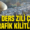 İstanbul'da ders zili çaldı, trafik kilitlendi
