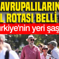 Avrupalıların tatil rotası belli oldu: Türkiye'nin yeri şaşırttı