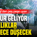 Meteoroloji’den peş peşe uyarı: Yağmur geliyor, sıcaklıklar 8 derece düşecek