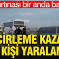 Toz fırtınası bir anda bastırdı: Zincirleme kazada 16 kişi yaralandı