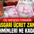 Üç senaryo masada: Asgari ücret zam tahminleri ne kadar?