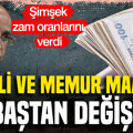 Mehmet Şimşek zam oranlarını verdi: Emekli ve memur Ocak 2027 maaşları değişecek