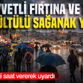 Meteoroloji saat vererek uyardı: Kuvvetli fırtına ve gök gürültülü sağanak yağış