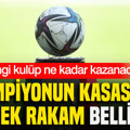 Şampiyonun kasasına girecek rakam belli oldu: Hangi kulüp ne kadar kazanacak?