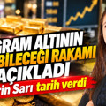 Gram altının gelebileceği rakamı açıkladı: Şirin Sarı net konuştu