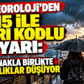 Meteoroloji’den 15 ile sarı kodlu uyarı: Gök gürültülü sağanak geliyor, sıcaklıklar düşecek