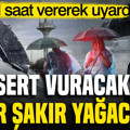 AKOM gün gün uyardı: Gök gürültülü sağanak yağış geliyor (27 Eylül 2026)