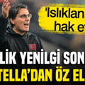 4-1'lik yenilgi sonrası Montella'dan öz eleştiri: 'Islıklanmayı hak ettik'