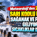 Meteoroloji’den 25 il için sarı kodlu uyarı: Sağanak ve fırtına geliyor, sıcaklıklar düşecek