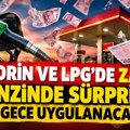 Motorin ve LPG'de zam, benzinde sürpriz var: Bu gece uygulanacak