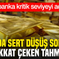 Altında sert düşüş sonrası dikkat çeken tahmin: Dev banka kritik seviyeyi açıkladı