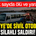 Suriye'de sivil otobüse silahlı saldırı: Çok sayıda ölü ve yaralı var