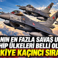 Dünyanın en fazla savaş uçağına sahip ülkeleri belli oldu: Türkiye kaçıncı sırada?
