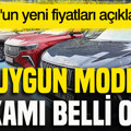 Togg'un yeni fiyatları açıklandı: En uygun modelin rakamı belli oldu