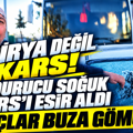 Kars'ta kışın ayak sesleri: Sıcaklık eksi 7 dereceye düştü