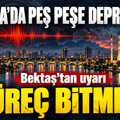 Adana’da peş peşe depremler: Bektaş’tan “Süreç bitmedi” uyarısı
