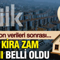 Ekim ayı kira artış oranı belli oldu