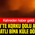 Fatih’te korku dolu anlar... 2 katlı bina küle döndü: Kahreden haber geldi