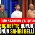 MasterChef’te büyük para ödülünün sahibi belli oldu: İşte kazanan yarışmacı