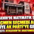 Ataşehir Belediyesi AK Parti'ye geçiyor