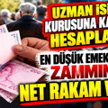 SGK Uzmanı Ali Tümtürk en düşük emekli maaşı için net rakam verdi