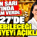 Şirin Sarı altında rakam verdi: 2027’de gelebileceği seviyeyi açıkladı