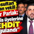 Eyüpsultan başkan vekili Cafer Parlak: “Meclis üyelerine tehdit uygulandı”