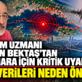 Deprem uzmanı Osman Bektaş’tan Marmara için kritik uyarı: 2016 verileri neden önemli?