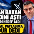 Yunan Bakan haddini aştı, Türkleri hedef aldı Skandal Paylaşıma X dur dedi
