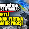 Meteoroloji’den peş peşe uyarılar: Kuvvetli sağanak, fırtına ve çamur yağışı
