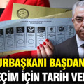 Cumhurbaşkanı Başdanışmanı seçim için tarih verdi