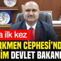 Irak’ta ilk kez Türkmen Cephesi’nden bir isim devlet bakanı oldu