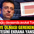İmamoğlu davasında tahliye olması gerekenlerin listesi ekrana yansıtıldı