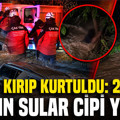 Gebze'de azgın sular cipi yuttu: Camı kırıp kurtuldu: 2 kayıp