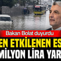 İstanbul’daki selden etkilenen esnafa 80 milyon liralık destek