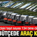 Kamudaki taşıt sayısı 134 bine dayandı: Yeni bütçede araç kararı