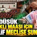 En düşük emekli maaşının asgari ücrete eşitlenmesi için TBMM'ye teklif sunuldu