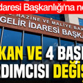 Gelir İdaresi Başkanlığı'na neşter: Başkan ve 4 başkan yardımcısı değişti