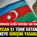 Azerbaycan 31 Türk vatandaşının ülkeye girişini yasakladı: Listede Ahmet Çakar ve Erbakan da var