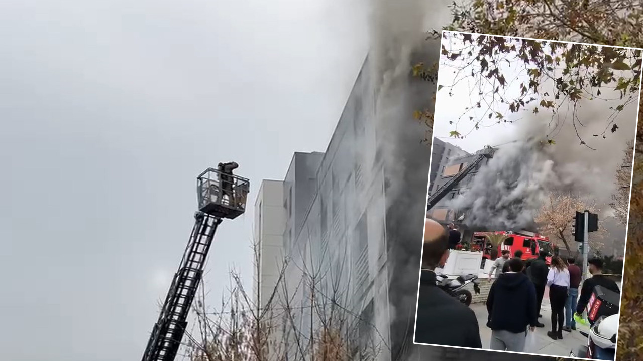 Bağdat Caddesi'nde yangın! Dumanlar binayı sardı