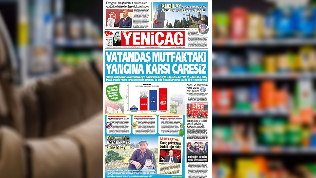 Yeniçağ Gazetesi: Vatandaş mutfaktaki yangına karşı çaresiz