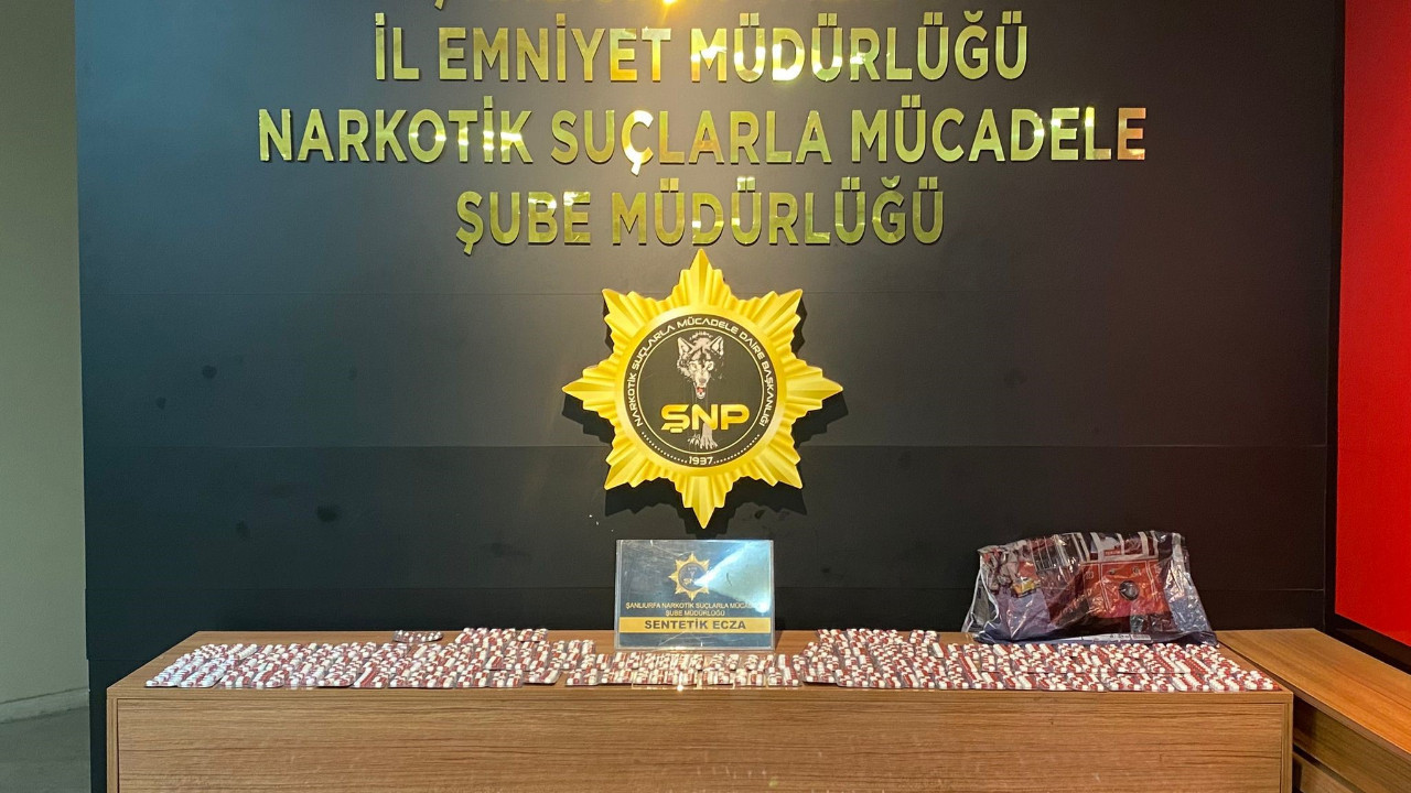 Şanlıurfa’da narkotik ekiplerinden uyuşturucu operasyonu: 3 bin 234 sentetik hap ele geçirildi
