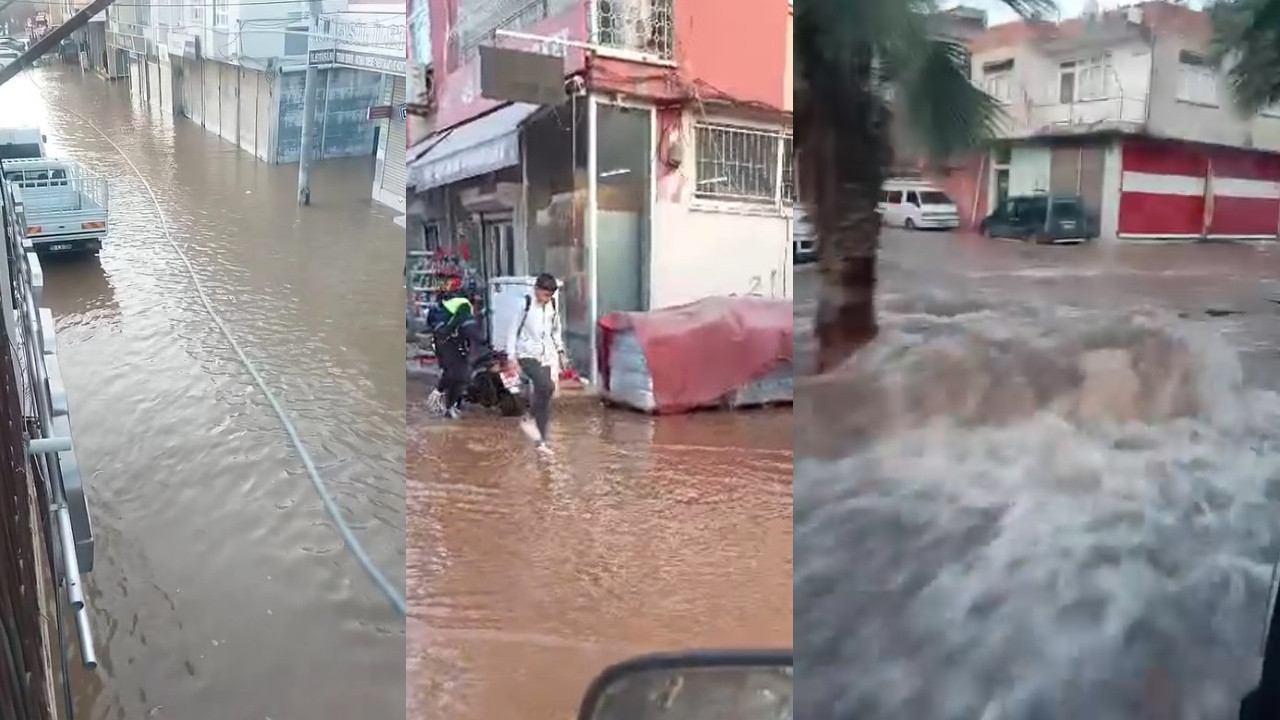 Şok patlama! Adana'da yol çöktü: Üç mahalle sular altında