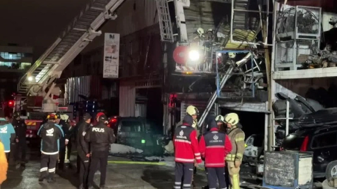 Oto sanayideki yangında 1 kişi yaşamını yitirdi