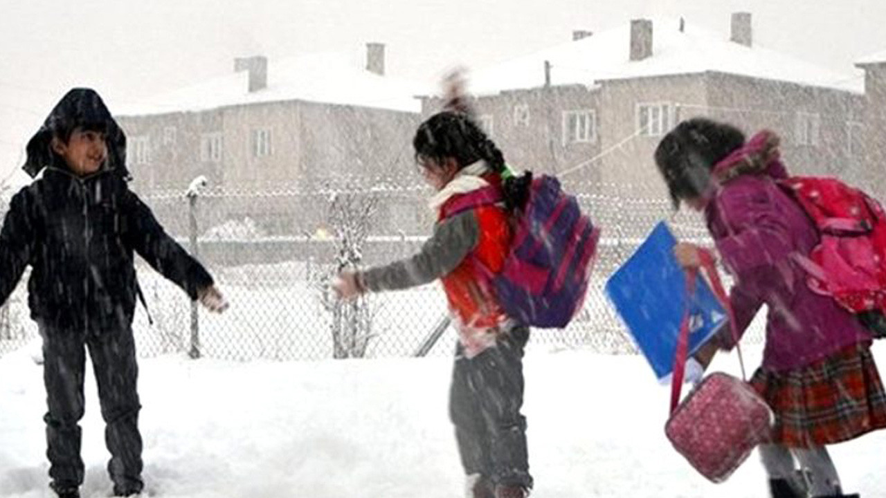 5 il ve 1 ilçede eğitime kar engeli!