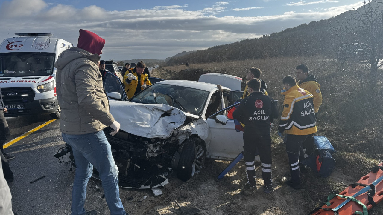 Kırklareli'nde trafik kazası: 5 kişi yaralandı